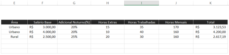 Como Calcular Adicional Noturno No Excel Smart Planilhas