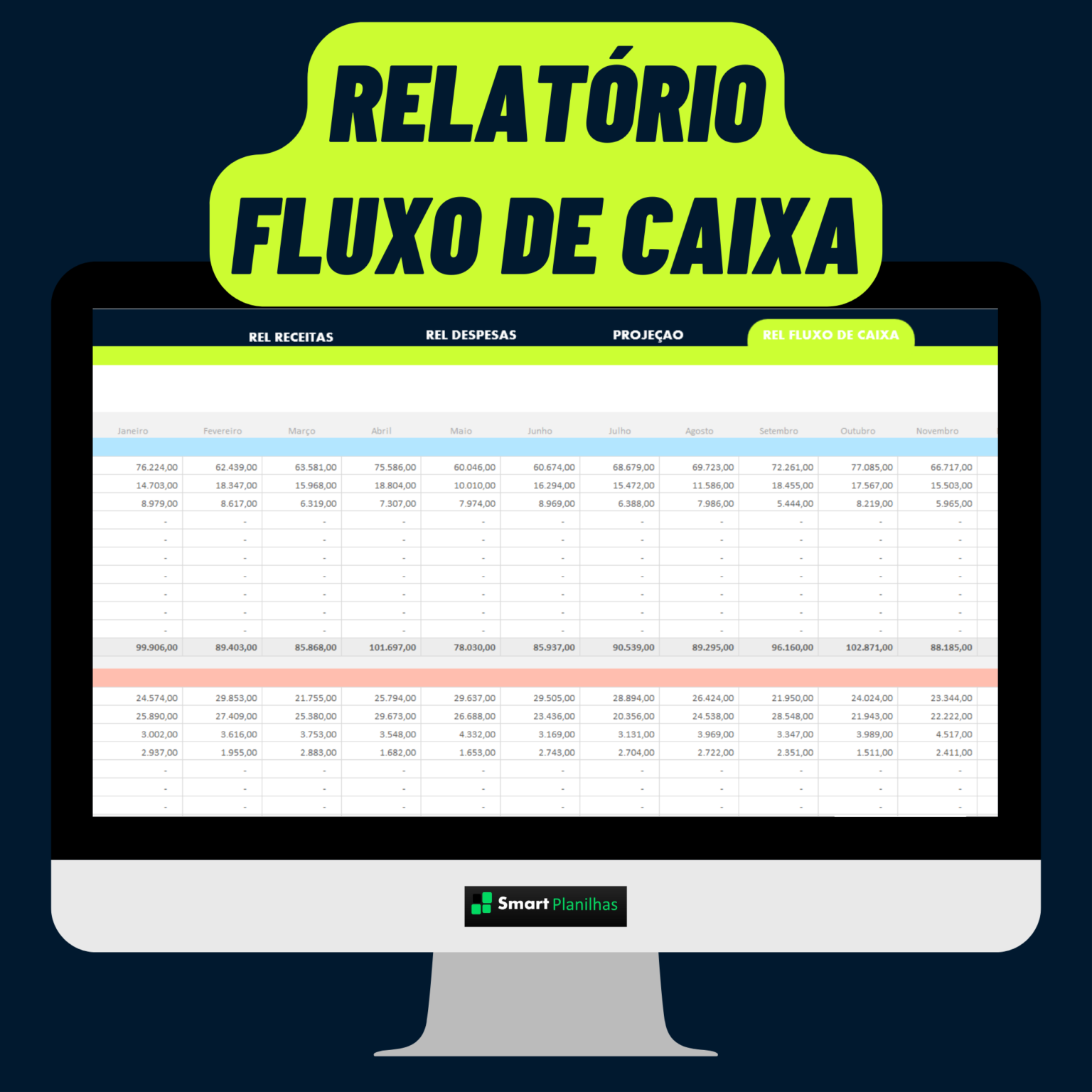 Planilha De Fluxo De Caixa Smart Planilhas