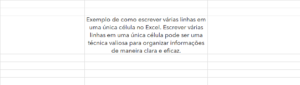 Como Escrever V Rias Linhas Em Uma Nica C Lula No Excel Smart Planilhas