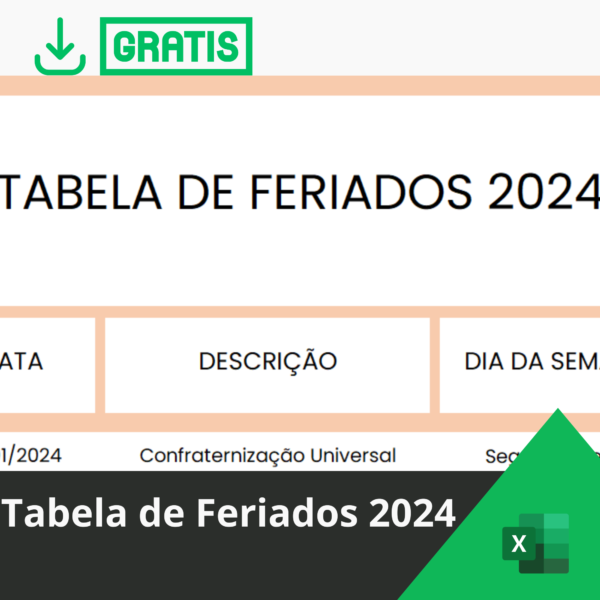 Tabela De Feriados Smart Planilhas