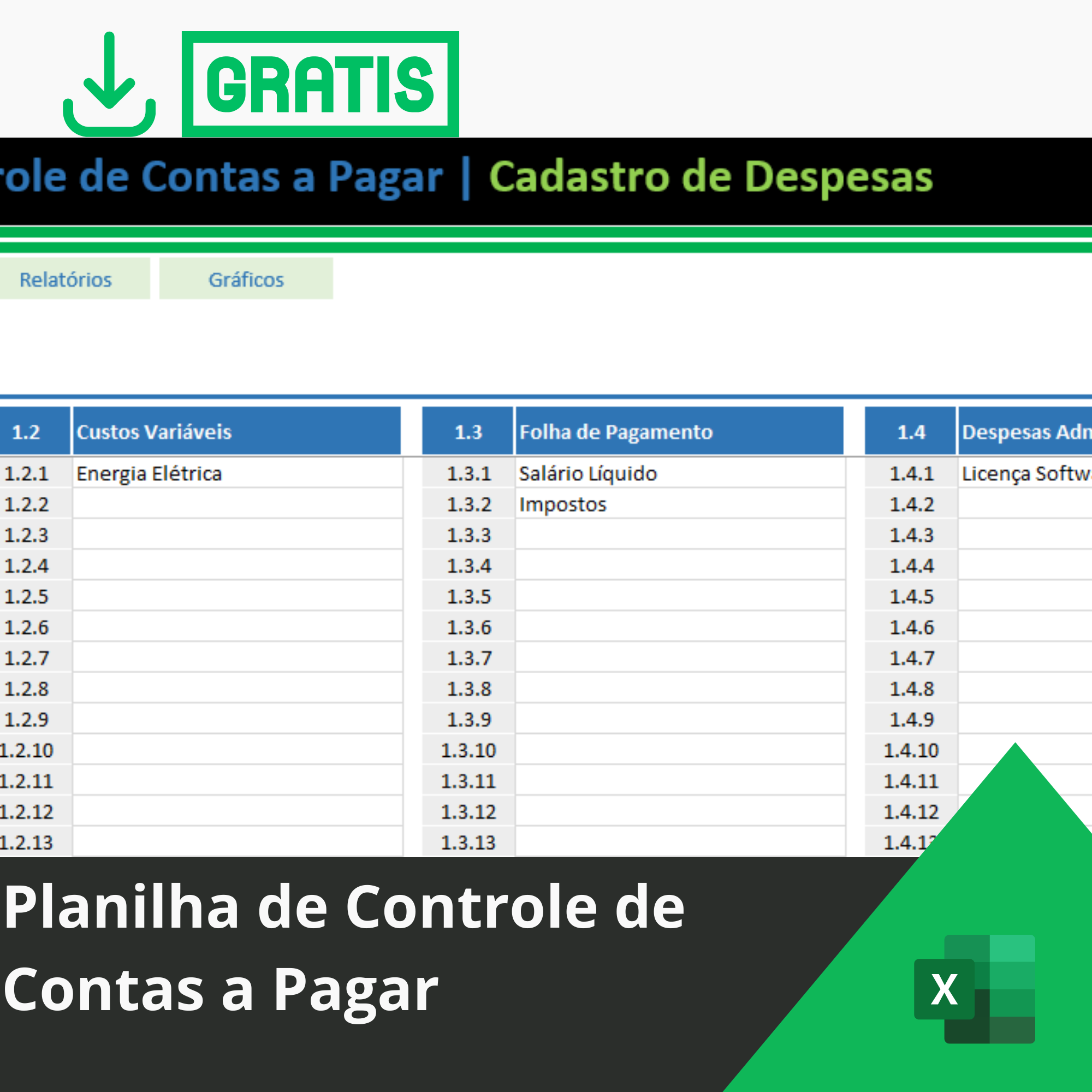 Planilha De Controle De Contas A Pagar Smart Planilhas