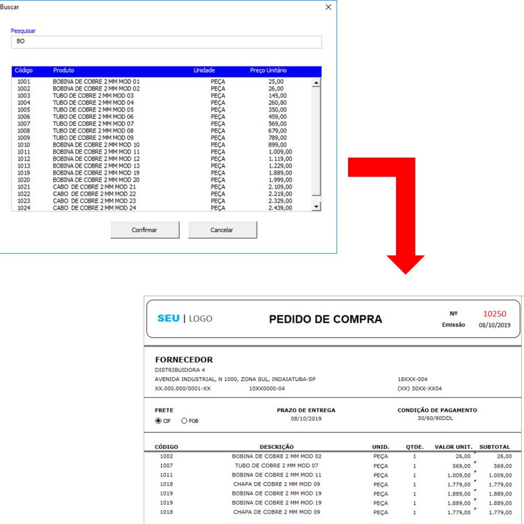 Planilha De Pedido De Compras Em Excel Modelo Smart Planilhas