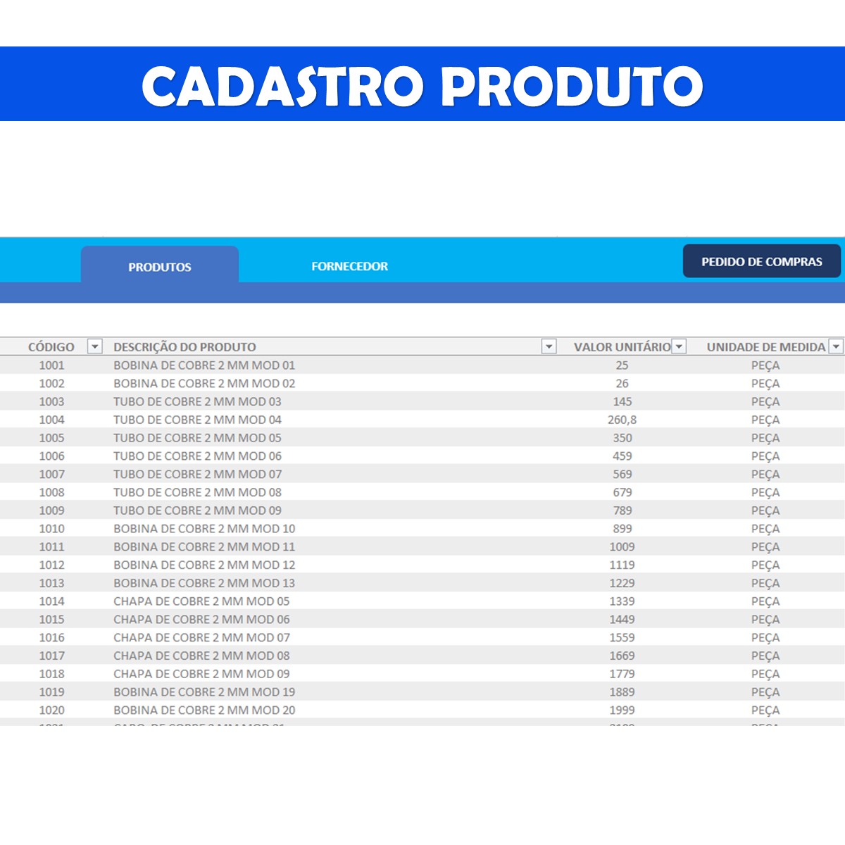 Planilha De Pedido De Compras Em Excel Modelo Smart Planilhas 8570