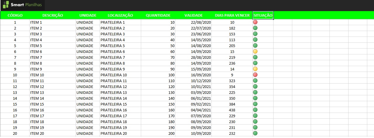 Planilha Controle de Estoque Grátis - Smart Planilhas