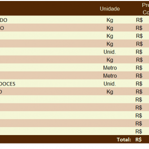 Planilha Ficha Técnica de Receitas e Pratos em Excel Smart Planilhas