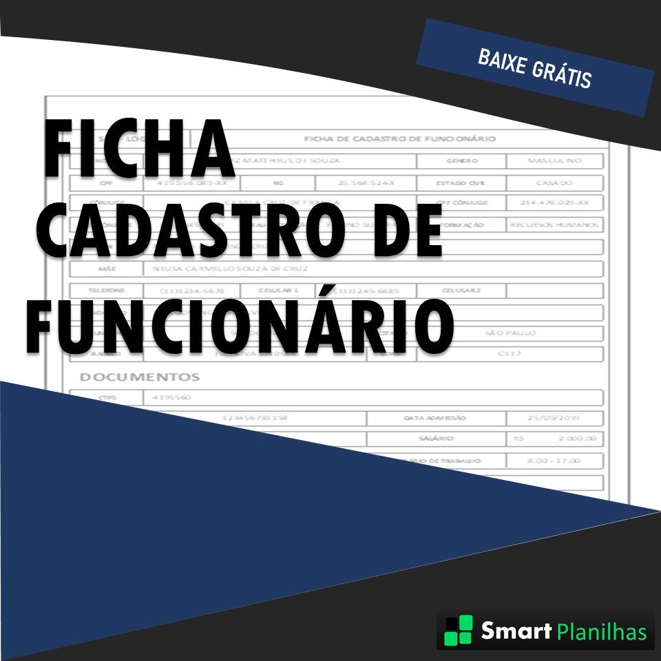 Exemplo De Ficha De Cadastro Excel Novo Exemplo