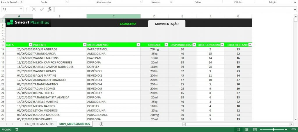 Planilha De Controle De Medicamentos Gr Tis Smart Planilhas The Best Porn Website