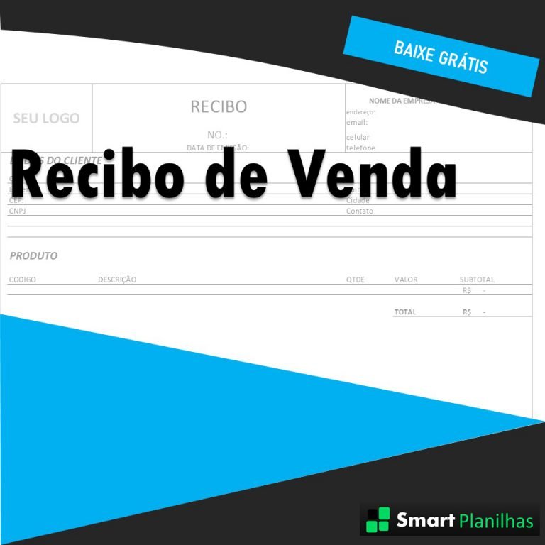 Recibo De Venda Em Excel - Smart Planilhas