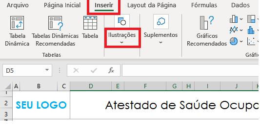 Como inserir logotipo na Planilha