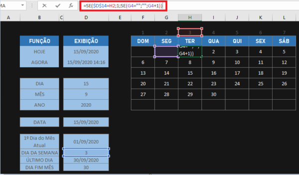 Como Fazer Um Calendário Automático No Excel Smart Planilhas 2903