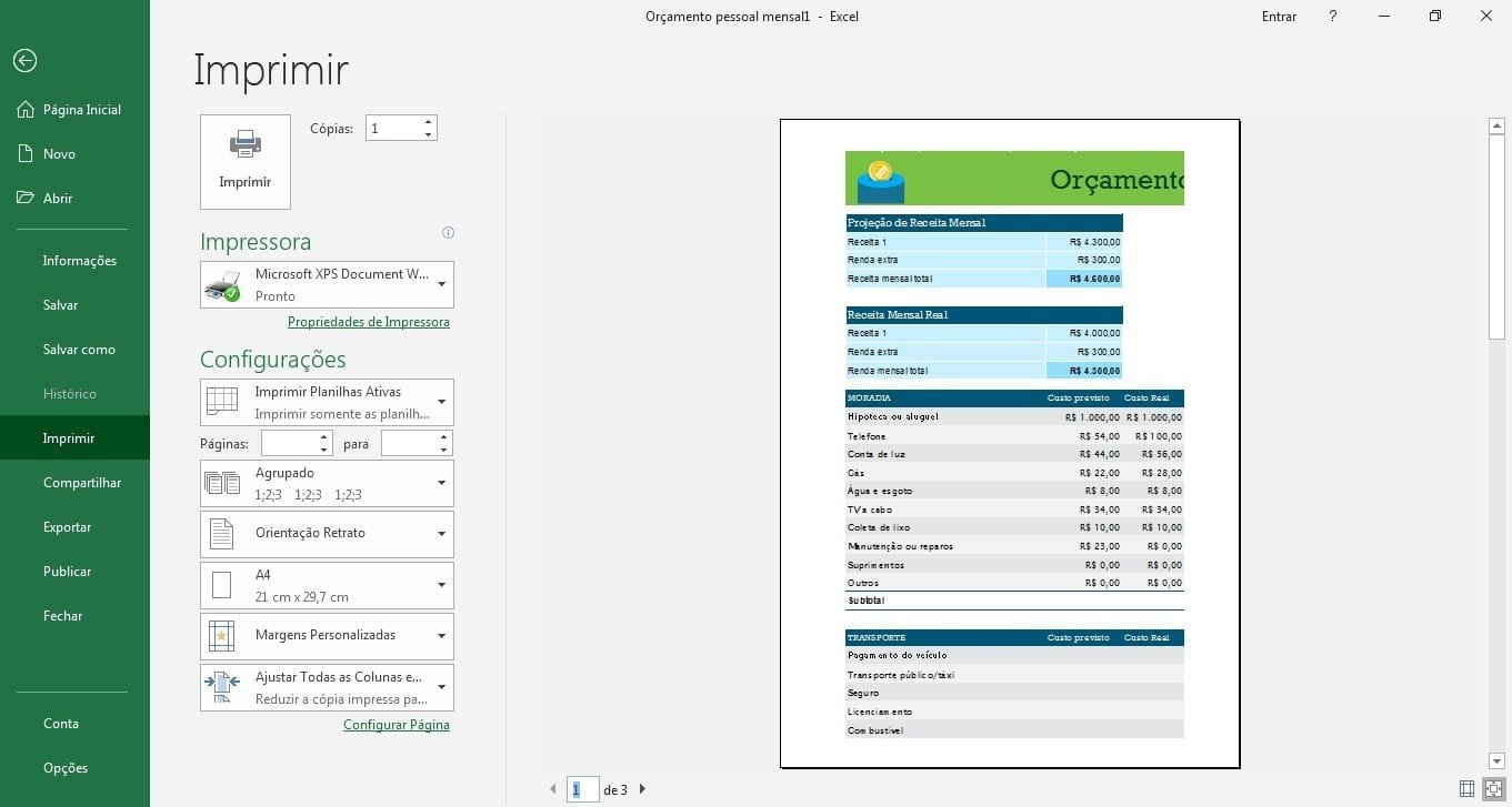 Como imprimir uma planilha do Excel? - Smart Planilhas