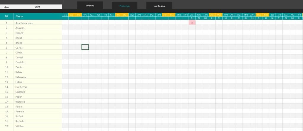 Planilha Para Professores Controle De Aluno Em Excel Smart Planilhas