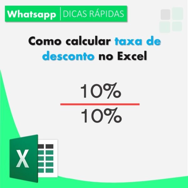 Como Calcular Taxa De Desconto Em Excel Smart Planilhas 7788