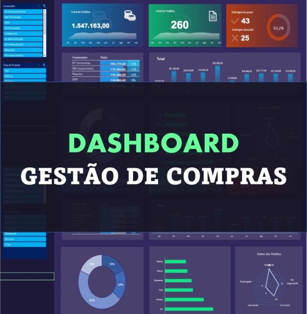 Dashboard De Compras Em Excel Smart Planilhas 6348
