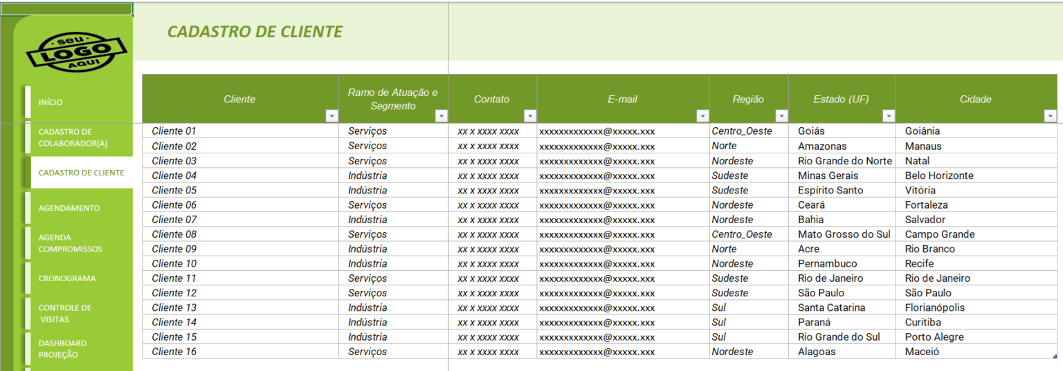 Planilha De Controle De Visitas Smart Planilhas