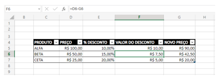 Como Calcular Desconto Em Porcentagem No Excel Smart Planilhas 8715