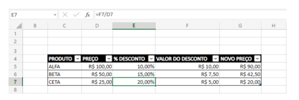 Como Calcular Desconto em Porcentagem no Excel - Smart Planilhas