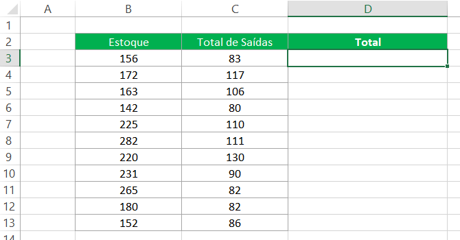 Como fazer Subtração no Excel