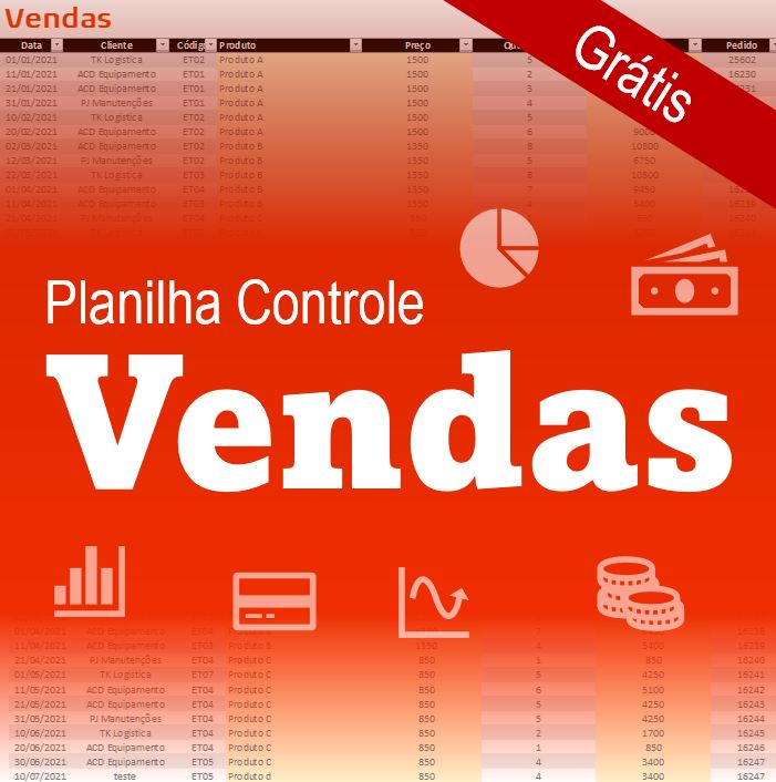 Planilha Controle De Venda Gr Tis Smart Planilhas