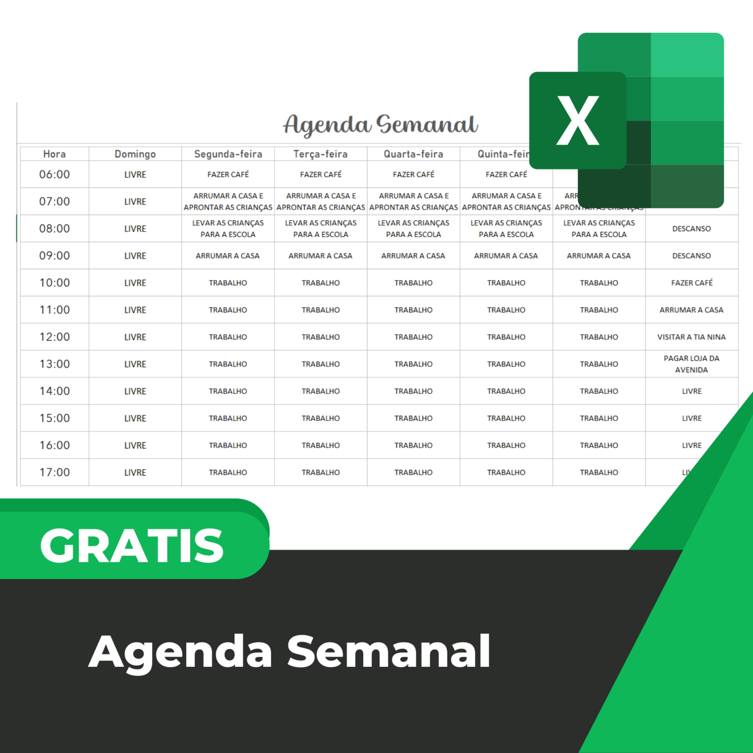 Modelo De Agenda Excel Smart Planilhas 3507