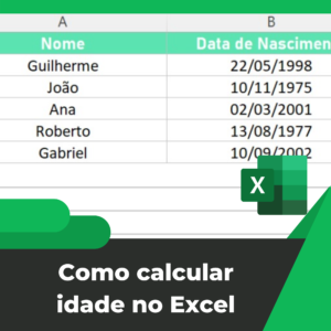 calcular idade excel