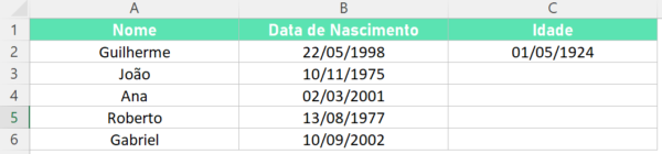 Calcular Idade No Excel Smart Planilhas