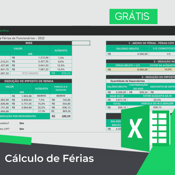 Cálculo De Férias Em Excel Smart Planilhas 3508