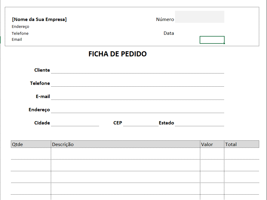 Modelo De Ficha De Pagamento 8687