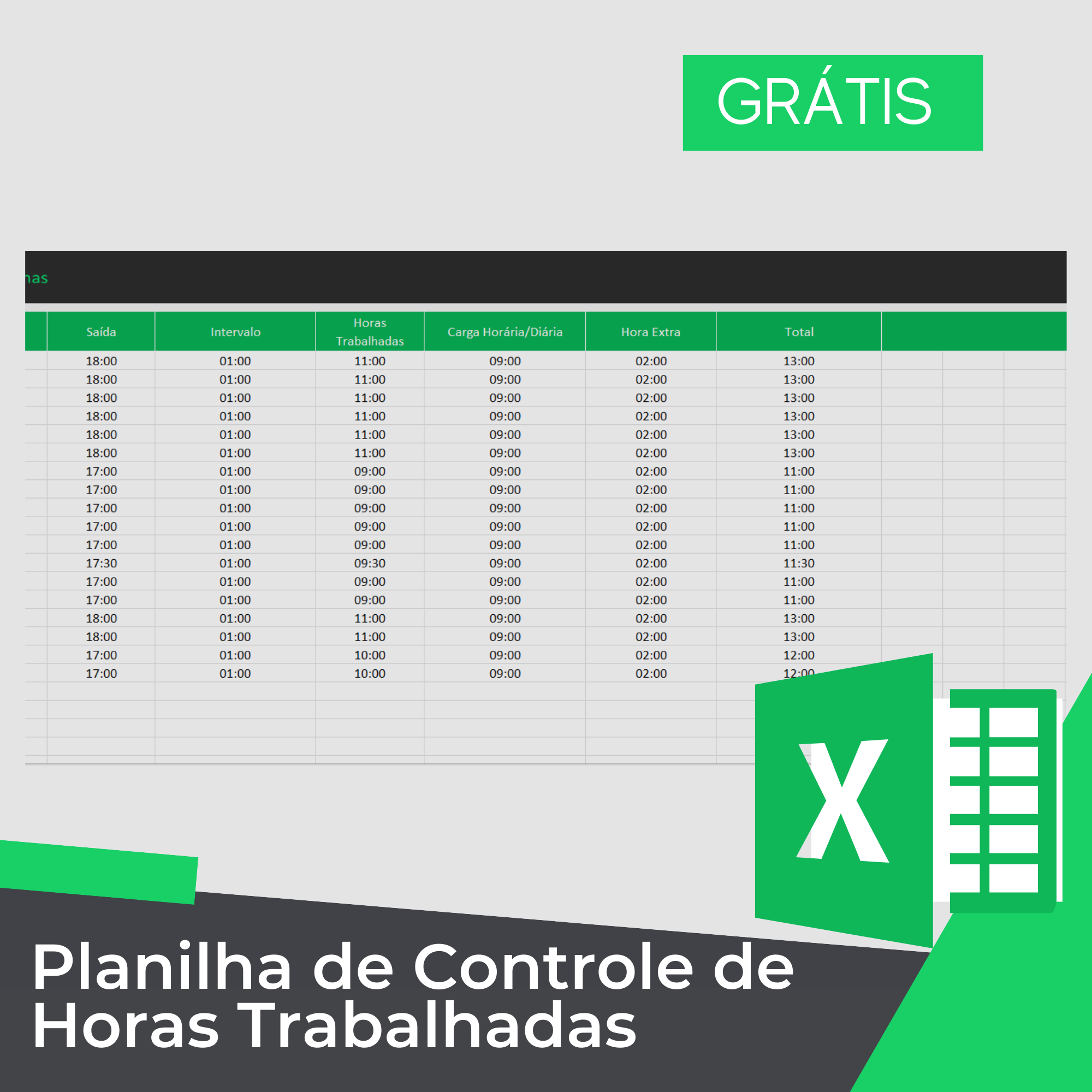 Planilha de horas trabalhadas no Excel: como fazer controle de ponto