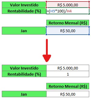 Como Calcular rentabilidade no Excel