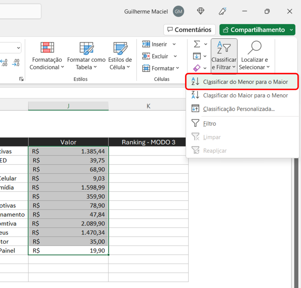 Como Fazer Ranking No Excel Smart Planilhas