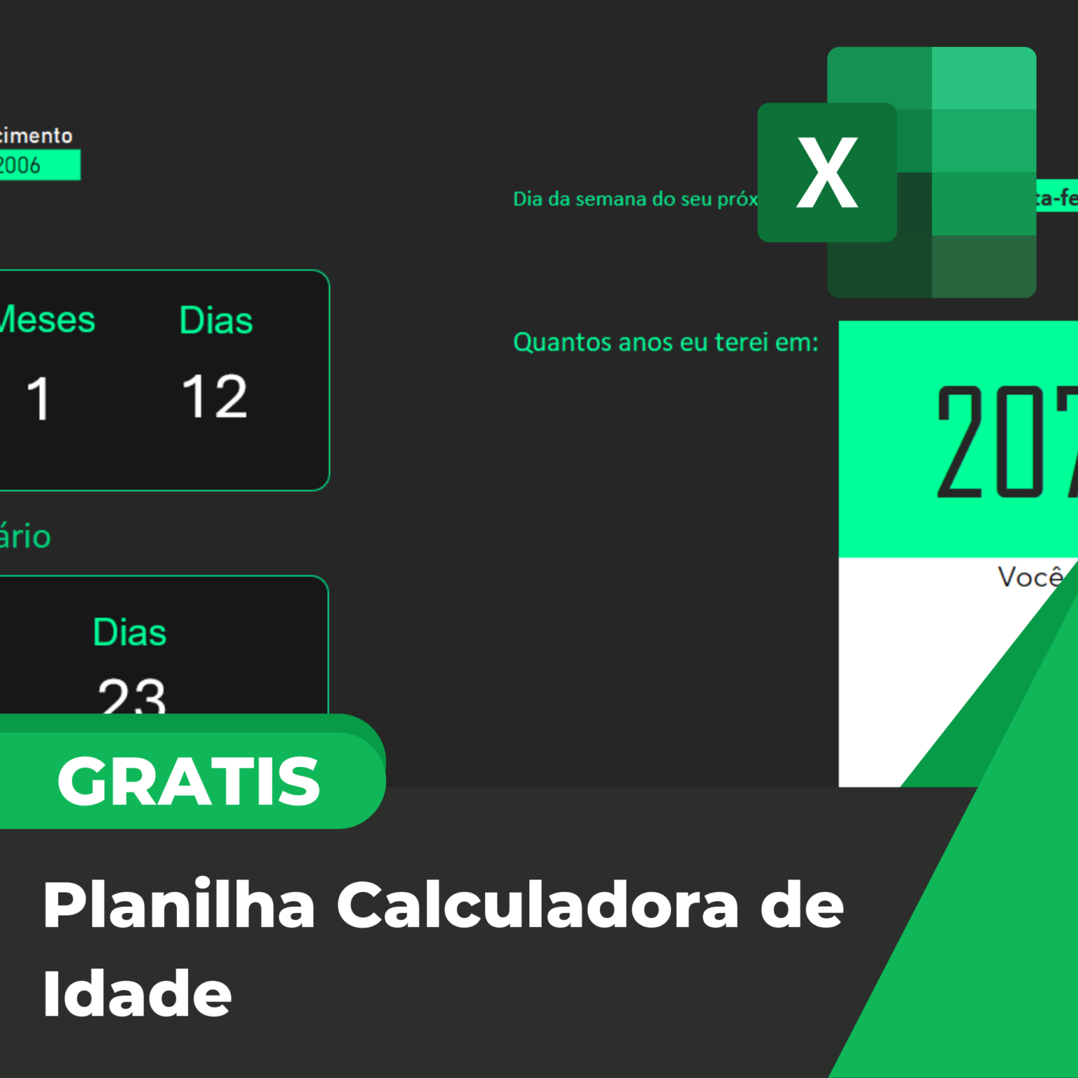 Planilha Calculadora de Idade - Smart Planilhas