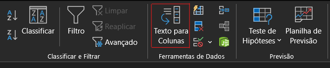 como separar data e hora no excel