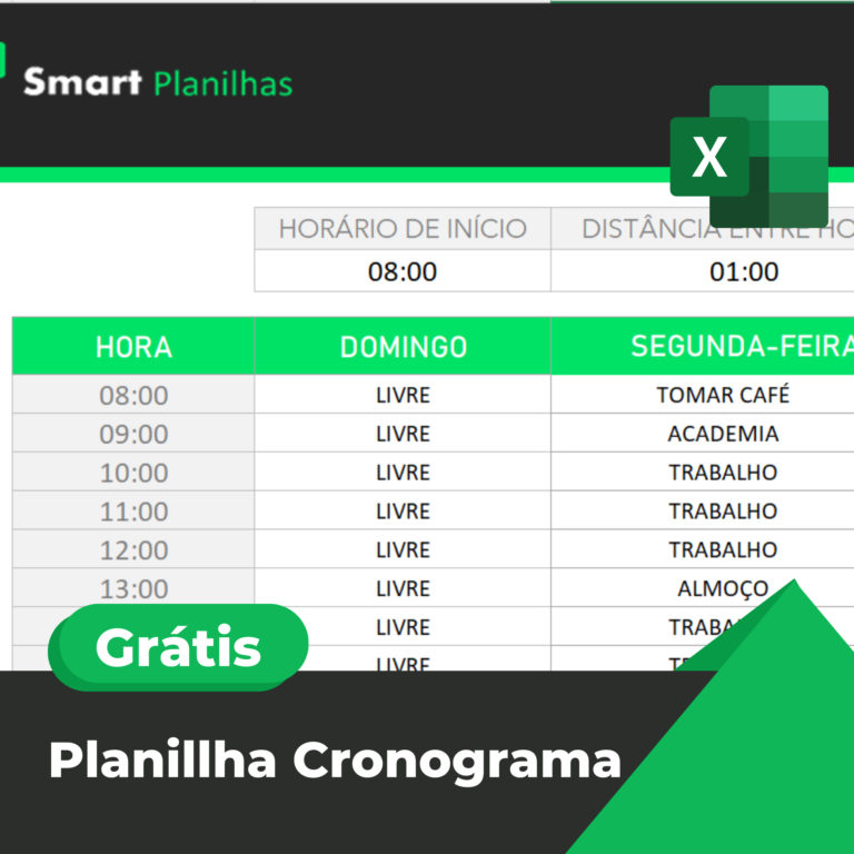 Planilha Cronograma Excel Grátis Smart Planilhas 0033