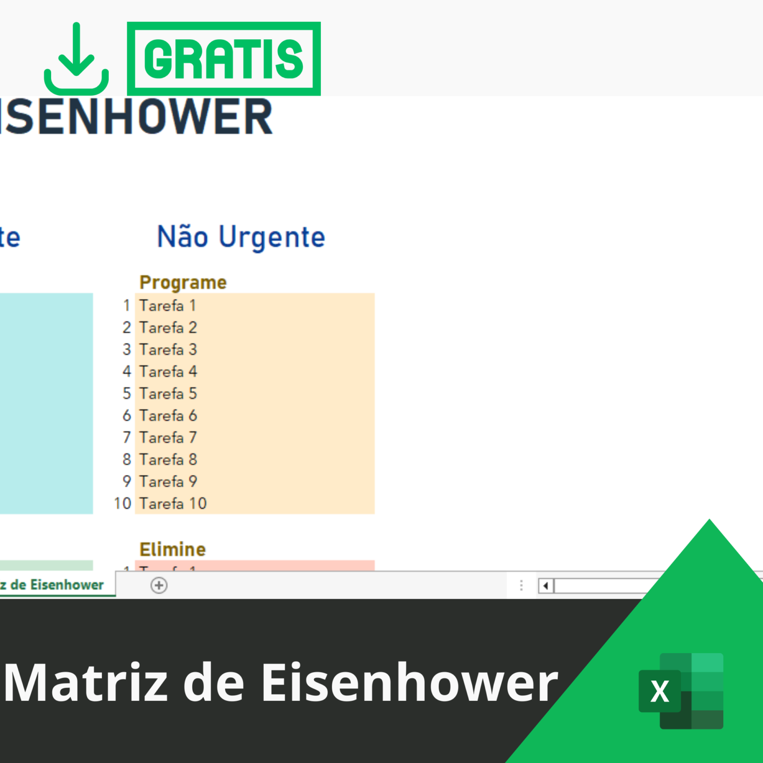 Matriz De Eisenhower Smart Planilhas