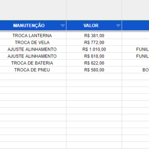 Planilha-Google-Controle-de-Frota-Manutenção