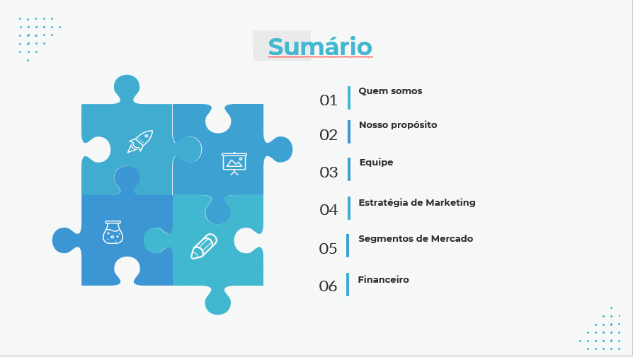 Modelo de apresentação profissional