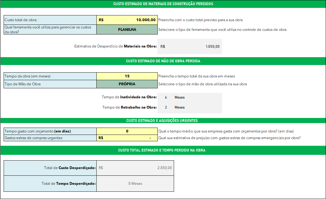 Planilha -Cálculo-de-Desperdício-na-Construção-Excel