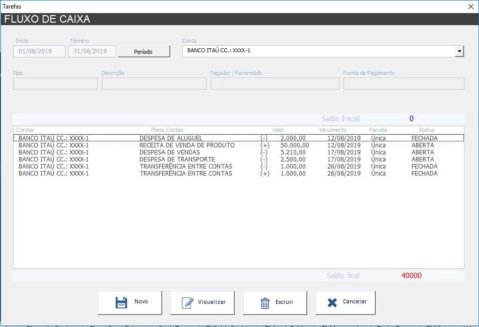 Planilha Financeira Empresarial