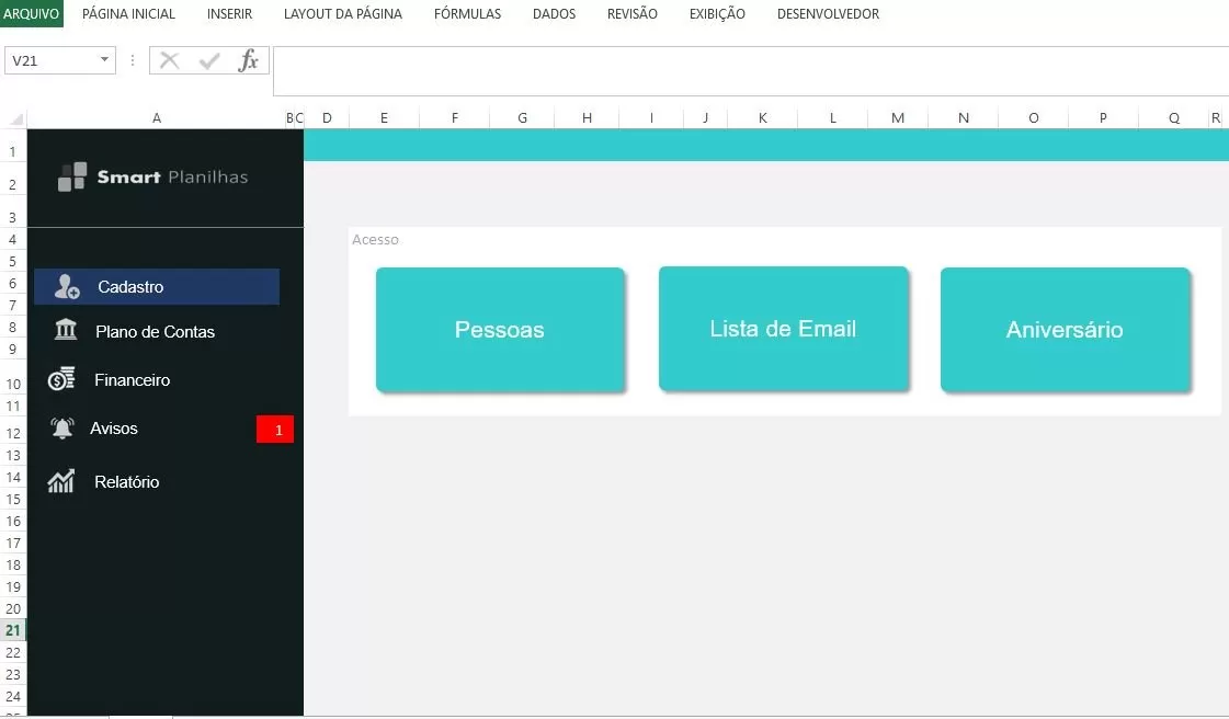 Planilha Financeira Empresarial
