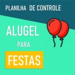Planilha Aluguel De Artigo de Festa e Brinquedos