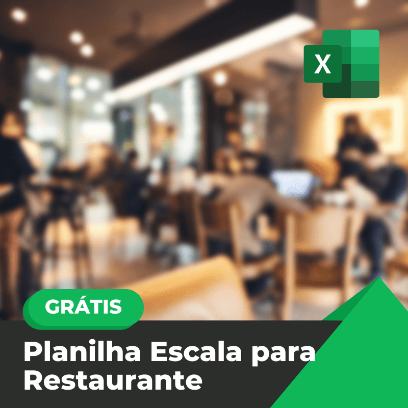 Planilha Escala de Restaurante Grátis em Excel