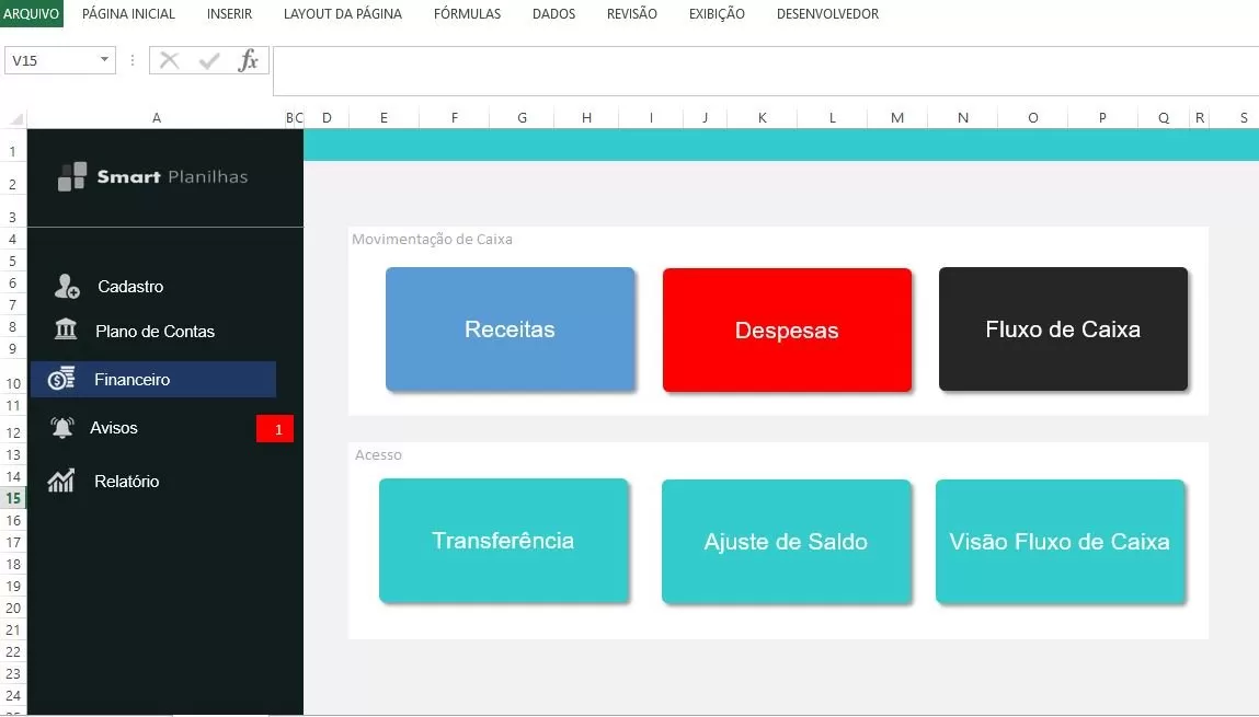 Planilha Financeira Empresarial