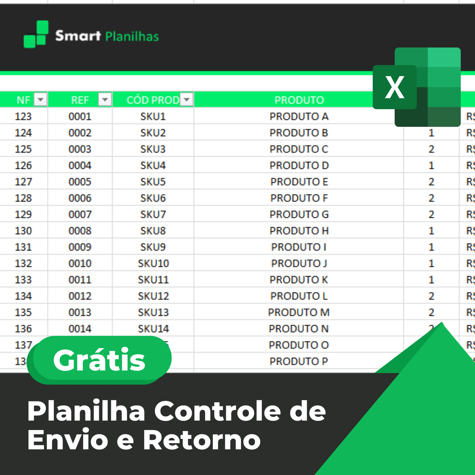 Planilha Controle de Envio e Retorno Grátis