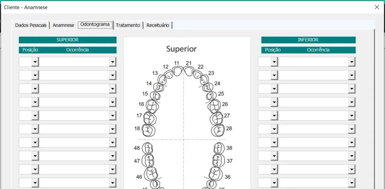 Planilha para consultório odontológico e Dentistas