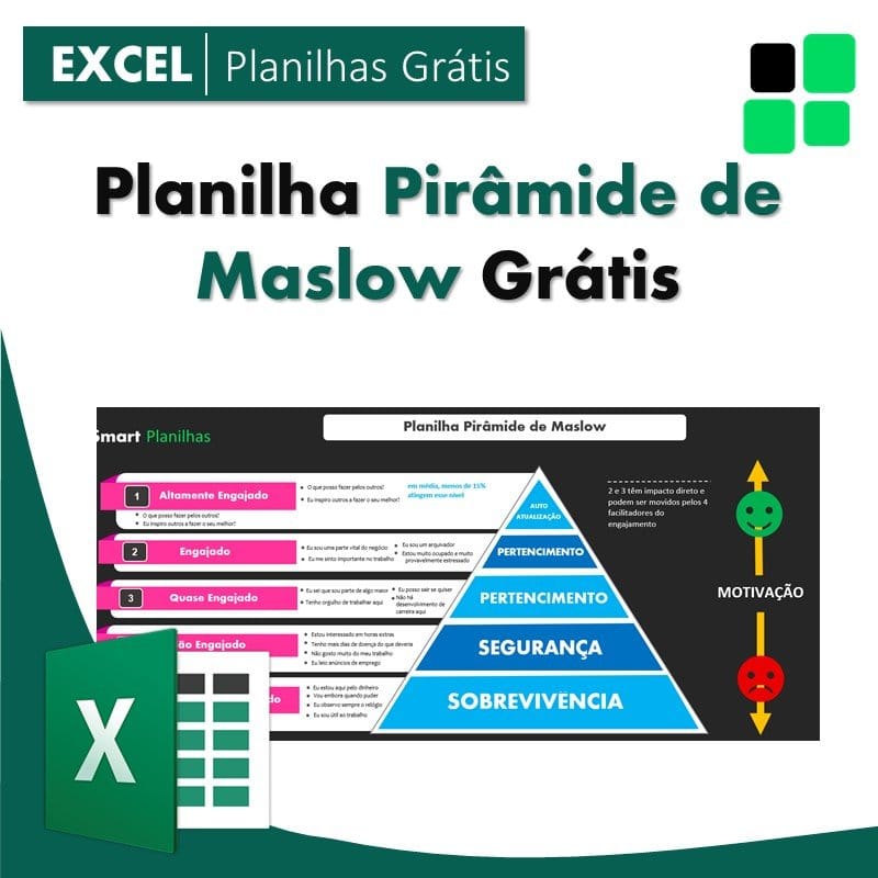 Planilha Pirâmide de Maslow Grátis