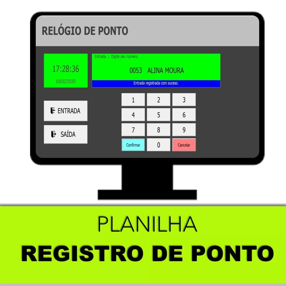 Planilha de Registro de Ponto
