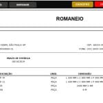 Planilha de Romaneio Automático