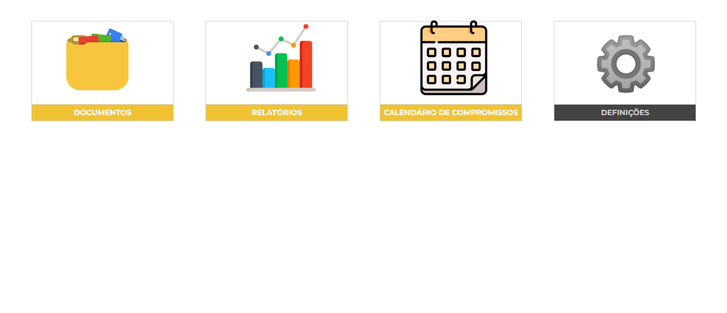 Planilha Controle de Documentos Google - Tela inicial