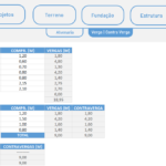 Planilha Quantitativo de Obra - Alvenaria
